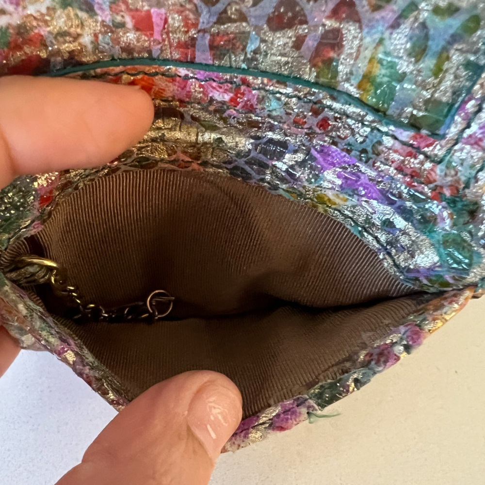 HOBO Lacy Leather Wallet in Rainbow Cheetah - Picture 14 of 14